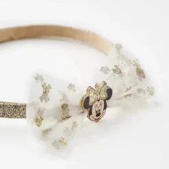 Mastoys - Acessórios para cabelo Tiara Laço Dourado, Minnie