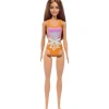 Mattel - Barbie Boneca de Praia com Maiô Laranja