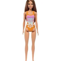 Mattel - Barbie Boneca de Praia com Maiô Laranja