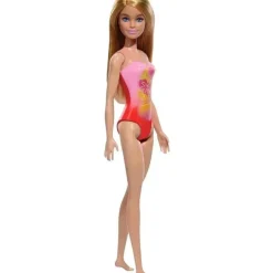 Mattel - Barbie Boneca de Praia com Maiô Rosa