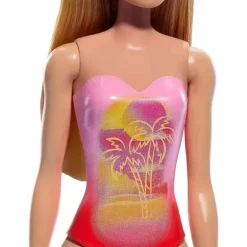 Mattel - Barbie Boneca de Praia com Maiô Rosa
