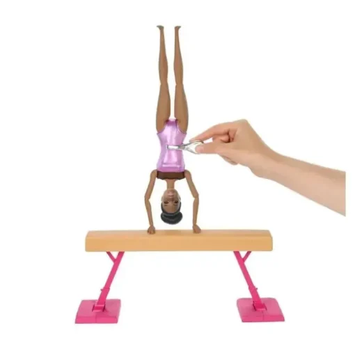 Mattel - Barbie Ginástica Playset: Boneca Barbie Morena