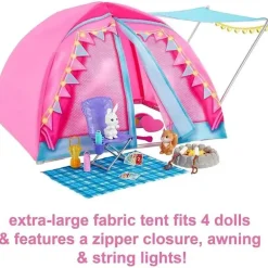 Mattel - Barbie Let's Go Camping Playset com bonecas Brooklyn e Malibu