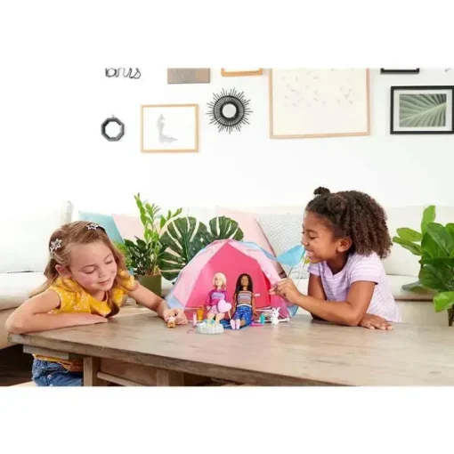 Mattel - Barbie Let's Go Camping Playset com bonecas Brooklyn e Malibu