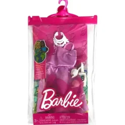 Mattel - Barbie Moda E Acessórios Vestido Rosa E Salto