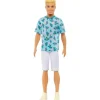 Mattel - Boneca Barbie Ken Fashionista, cabelo loiro e camiseta de cacto