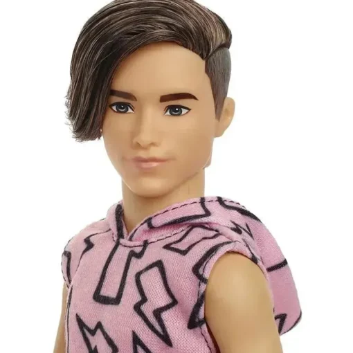 Mattel - Boneca Barbie Ken, cabelo castanho com raízes finas