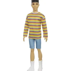 Mattel - Camisa Listrada Barbie Ken Fashionista Boneca