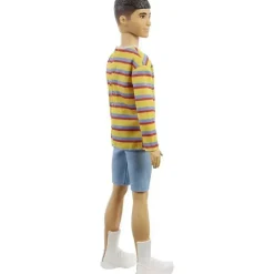 Mattel - Camisa Listrada Barbie Ken Fashionista Boneca