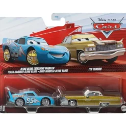 Mattel - Cars Character Cars Bling Lightning Mcqueen + Tex Dinoco