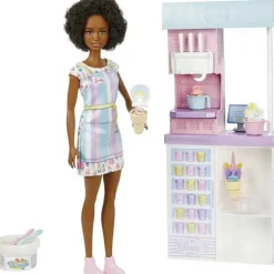 Mattel - Conjunto Barbie Sorveteria com Boneca Morena