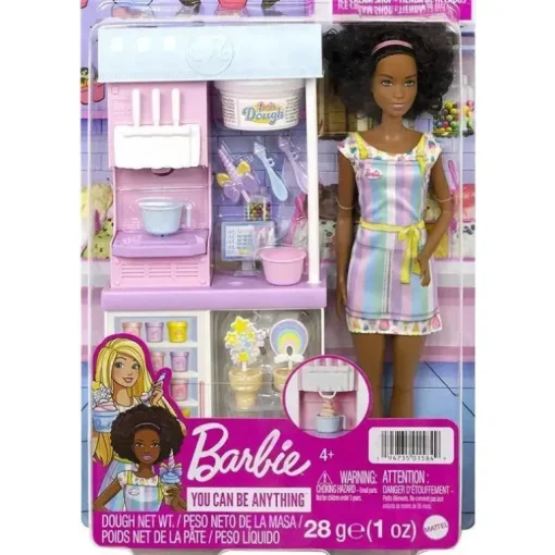 Mattel - Conjunto Barbie Sorveteria com Boneca Morena
