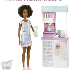Mattel - Conjunto Barbie Sorveteria com Boneca Morena