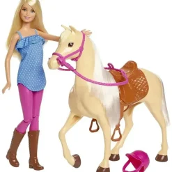 Mattel - Conjunto de boneca e cavalo Barbie
