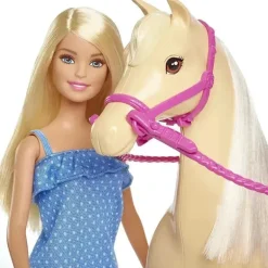 Mattel - Conjunto de boneca e cavalo Barbie
