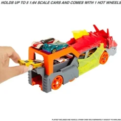Mattel - Conjunto de pistas para carros de brinquedo Hot Wheels City Dragon Launch Transporter