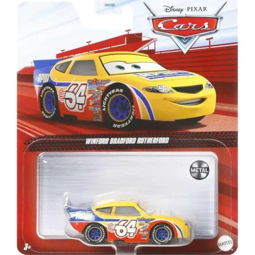 Mattel - Disney Pixar Cars Winford Bradford Rutherford - Yellow Ad Blue