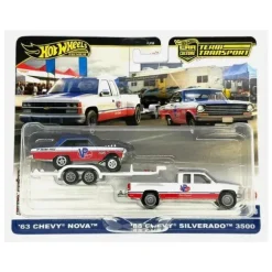 Mattel - Equipe de transporte '88 Chevy Silverado 3500 e '63 Chevy Nova