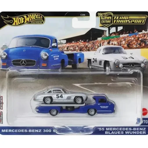 Mattel - Equipe Transporte '55 Mercedes-Benz Blaues Wunder e Mercedes-Benz 300 Sl