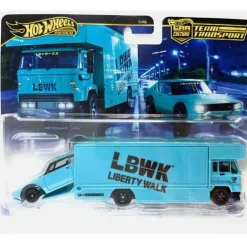 Mattel - Frota de transporte de equipe Flyer e Nissan Skyline 2000Gt-R Lbwk