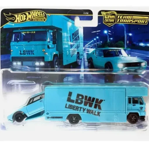 Mattel - Frota de transporte de equipe Flyer e Nissan Skyline 2000Gt-R Lbwk
