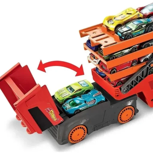 Mattel - Hot Wheels Mega Hauler com 6 níveis expansíveis