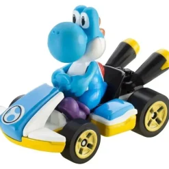 Mattel - Hw Mario Kart, azul claro Yoshi Standard Kart