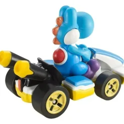 Mattel - Hw Mario Kart, azul claro Yoshi Standard Kart