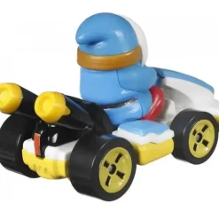 Mattel - Hw Mario Kart, kart padrão azul claro Shy Guy