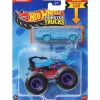 Mattel - Hw Mt Die-Cast & Truck Scordpedo And Crushed Wagon - Flat Iron