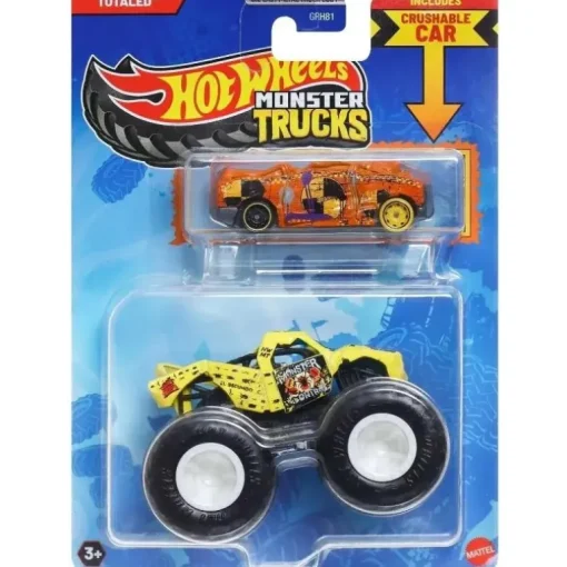 Mattel - Hw Mt Die-Cast & Truck Totaled And Crushed Van - Blind-Sided