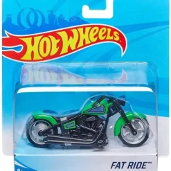 Mattel - Moto Hot Wheels Street Power Green Fat Ride