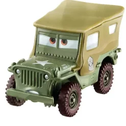 Mattel Disney Pixar Cars 3 Personagem Sarge, Jipe Militar Verde