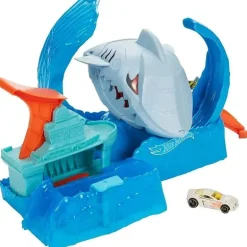 Mattel Hot Wheels City Color mudança de cor Robo Shark Jump Frenzy Play Set