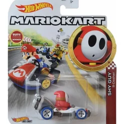 Mattel- Hot Wheels Mario Kart Cars, Shy Guy