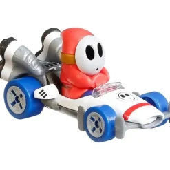 Mattel- Hot Wheels Mario Kart Cars, Shy Guy