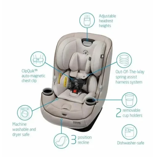 Maxi-Cosi - Assento de carro conversível tudo-em-um Pria Max, Desert Wonder