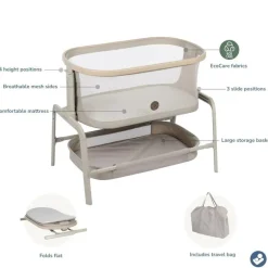 Maxi-Cosi - Berço de cabeceira Iora Classic Aveia