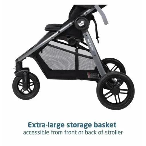 Maxi-Cosi - Gia XP Luxe 3-Wheel Travel System, Midnight Black