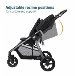 Maxi-Cosi - Gia XP Luxe 3-Wheel Travel System, Midnight Black