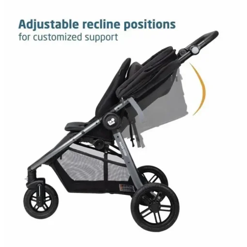 Maxi-Cosi - Gia XP Luxe 3-Wheel Travel System, Midnight Black