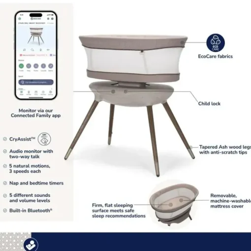 Maxi-Cosi - Starling Smart Bassinet Coleção Kindred, Patrimônio Natural