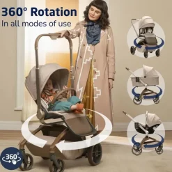 Maxi-Cosi - Tana 360 Rotating Modular Stroller Kindred Collection, Patrimônio Natural