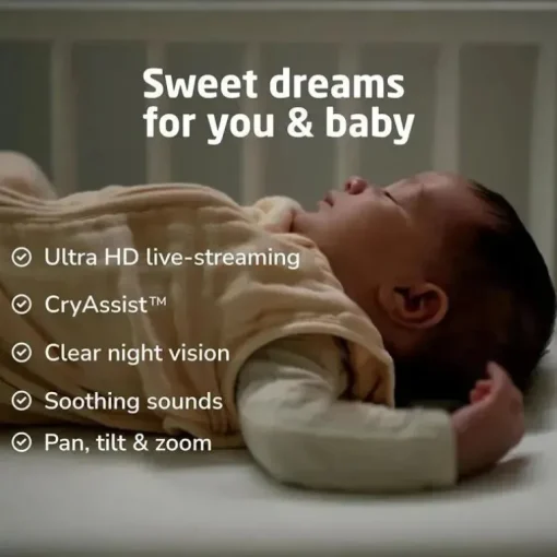 Maxi-Cosi - Veja o monitor de bebê Pro 360 com CryAssist™ AI Cry Translation