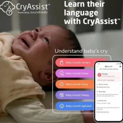 Maxi-Cosi - Veja o monitor de bebê Pro 360 com CryAssist™ AI Cry Translation