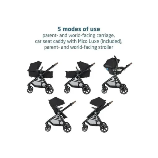Maxi-Cosi - Zelia Luxe + Travel System, Arctic Frost
