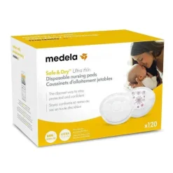 Medela - absorventes de enfermagem descartáveis ​​ultrafinos, seguros e secos