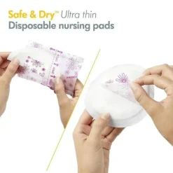 Medela - absorventes de enfermagem descartáveis ​​ultrafinos, seguros e secos