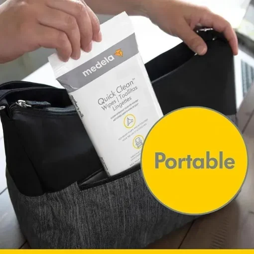Medela - Bomba tira leite de limpeza rápida 30Ct e toalhetes acessórios