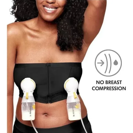 Medela - Bustier de bombeamento mãos livres, preto